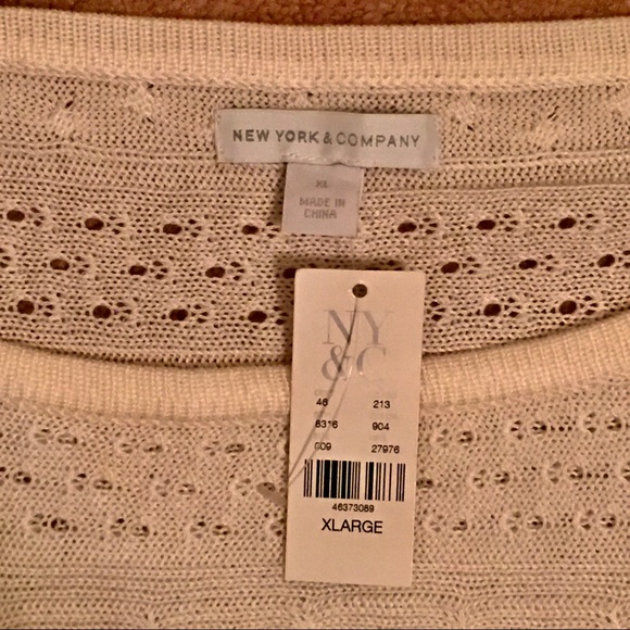 New York & Co. Women’s Cream Dolman Knitted Sweater - Picture 6 of 10